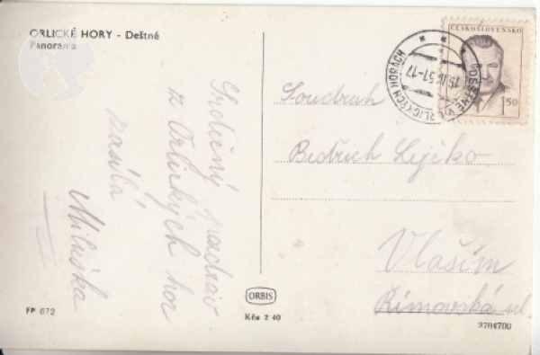 Deštné v Orlických horách 1951 95 001 ●